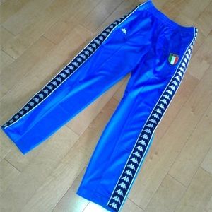 Rare men Italy euro 2000 kappa soccer jersey track suit sweatpants futbol size L